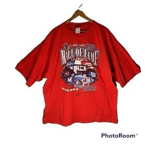 REEBOK 2002 Hall of Fame Game Texans vs Giants T-shirt